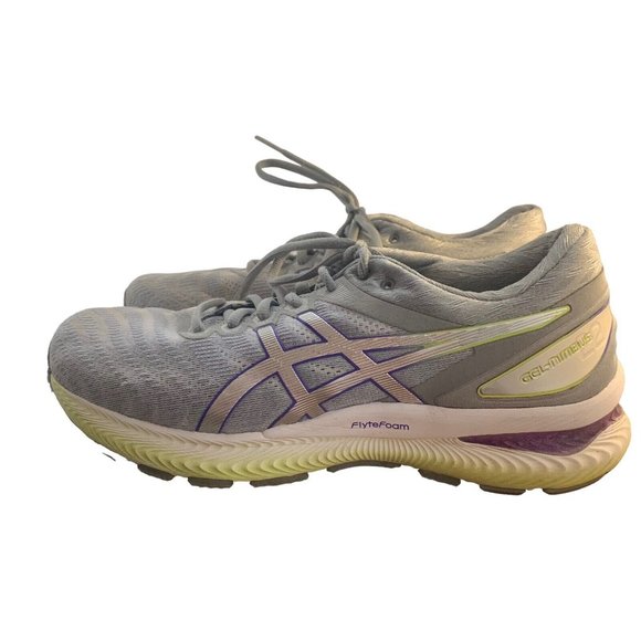 Asics Womens Gel Nimbus 22 Gray Comfort Athletic Sneaker Shoes Size US 10 - Picture 4 of 11